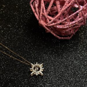 Galaxy Sunburst Pendant Necklace