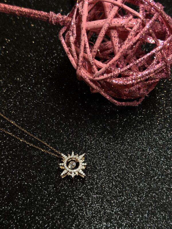 Galaxy Sunburst Pendant Necklace