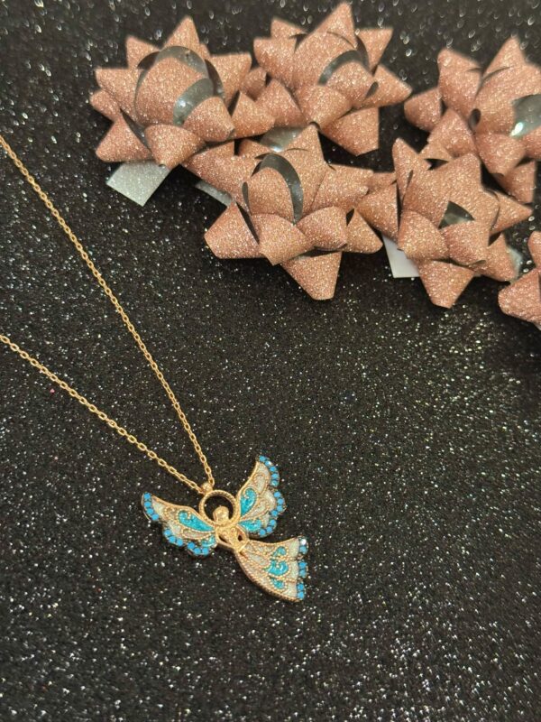 Angel Grace Necklace with Turquoise