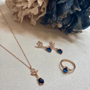 Blue Blossom Elegance Jewelry Set
