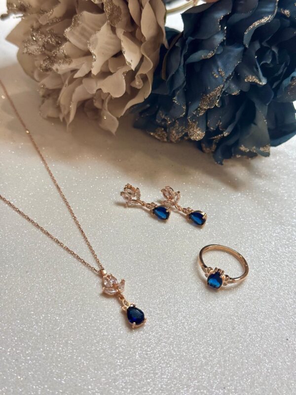 Blue Blossom Elegance Jewelry Set