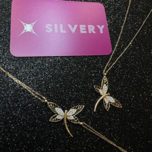 Golden Grace Dragonfly Jewelry Set