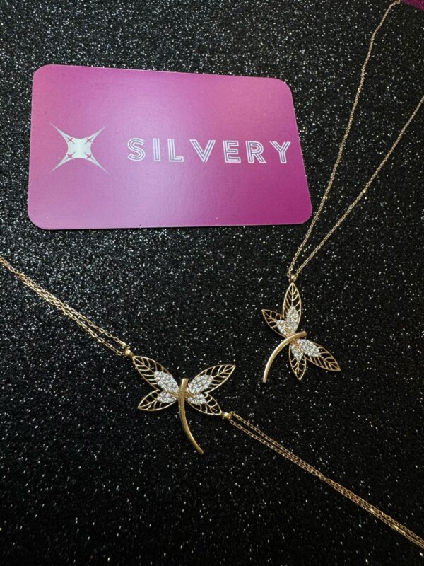 Golden Grace Dragonfly Jewelry Set