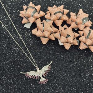 Radiant Phoenix Pendant Necklace
